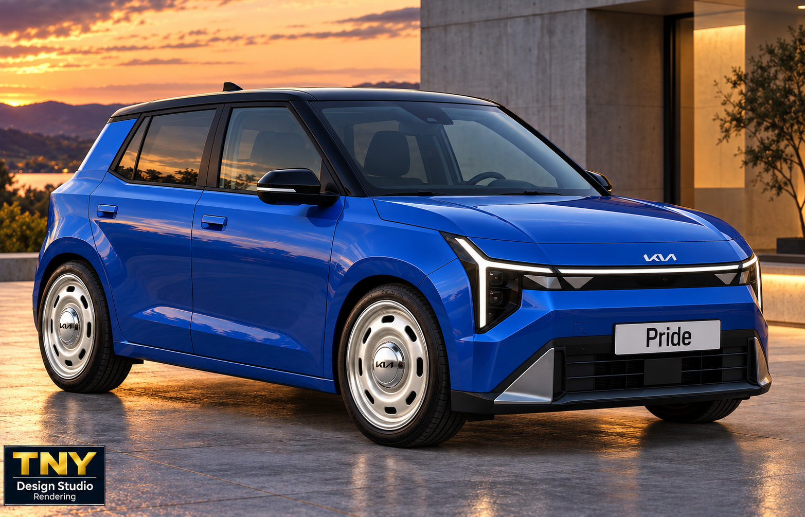 Kia Pride 2028 Rendering