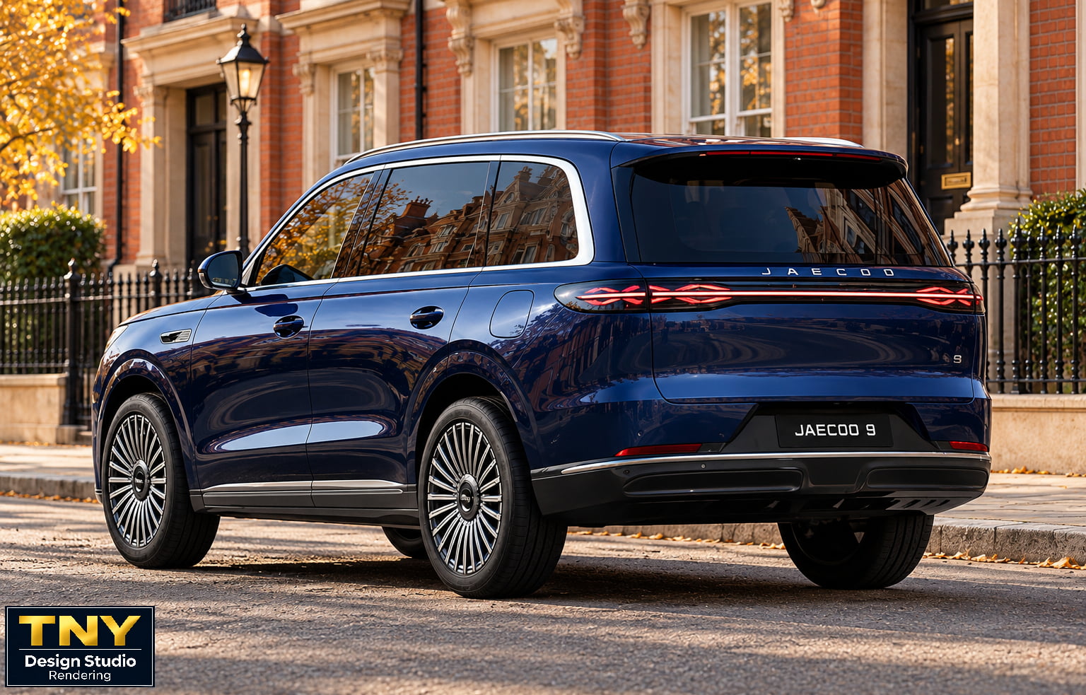 Jaecoo 9 Rear Rendering