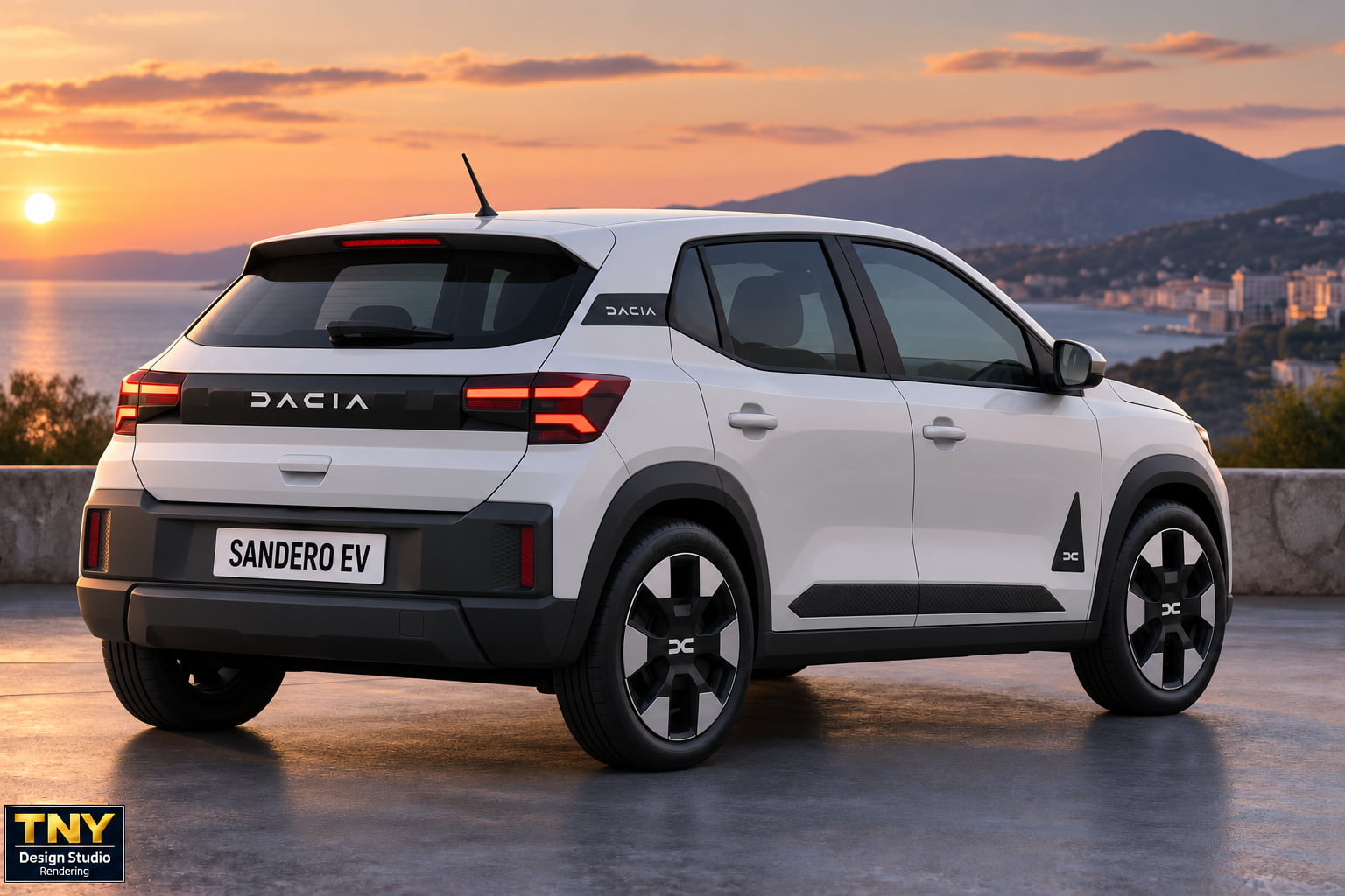 Dacia Sandero EV Rendering M1E