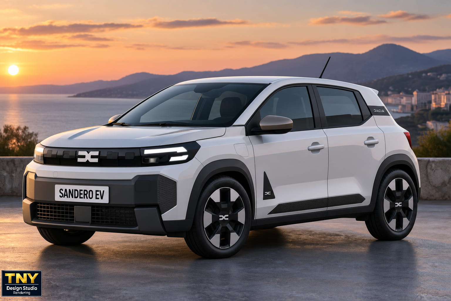 Dacia Sandero EV M1E Rendering