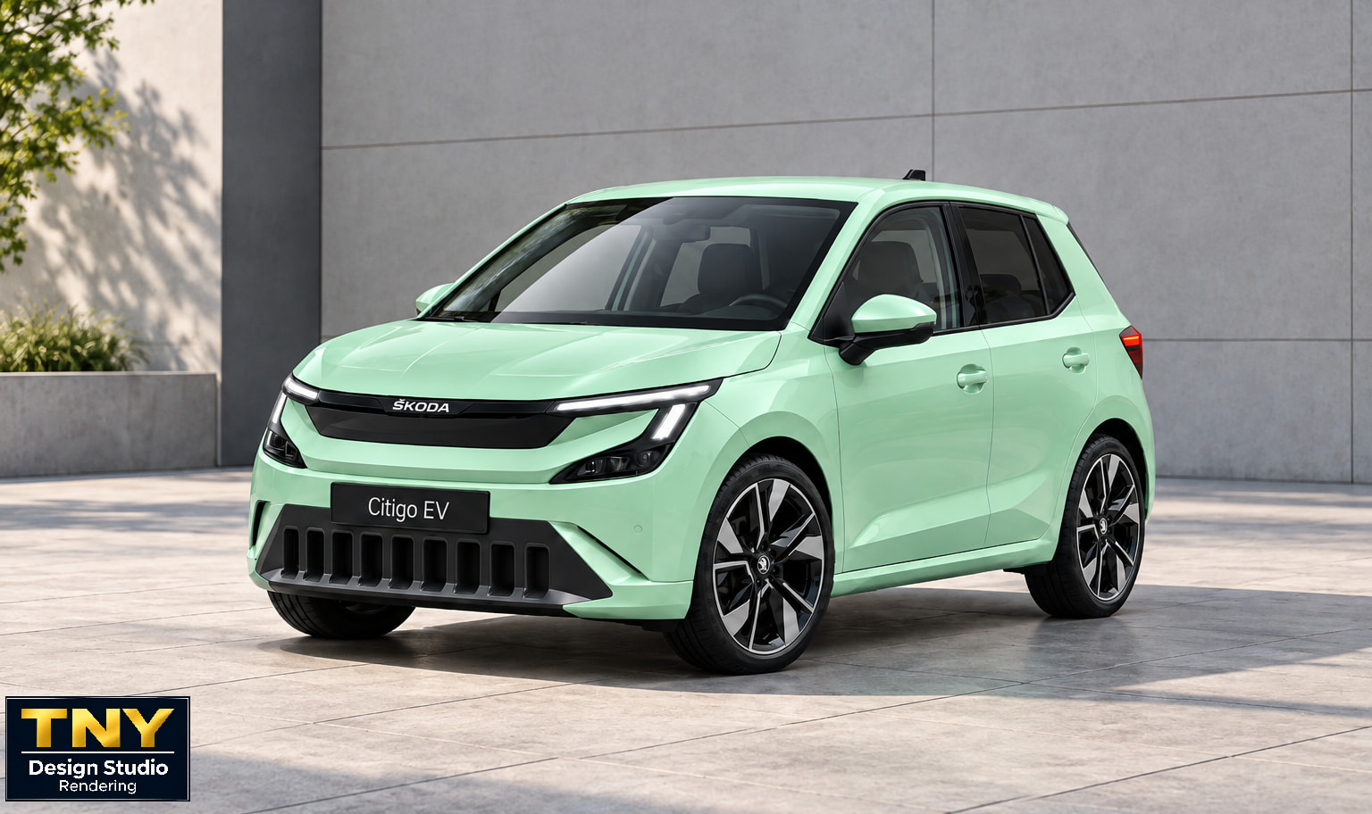 Skoda Citigo EV M1E Rendering