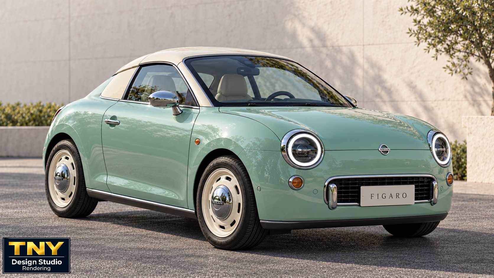 Nissan Figaro EV Rendering